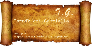 Tarnóczi Gabriella névjegykártya